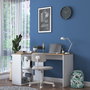 Hanah Home HA113 - 2035 Mesa de estudio roble y blanco